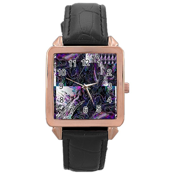 Rager Rose Gold Leather Watch 