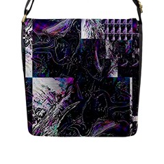 Rager Flap Closure Messenger Bag (l) by MRNStudios