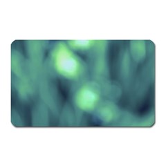 Green Vibrant Abstract Magnet (rectangular) by DimitriosArt