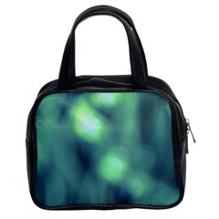 Green Vibrant Abstract Classic Handbag (two Sides) by DimitriosArt