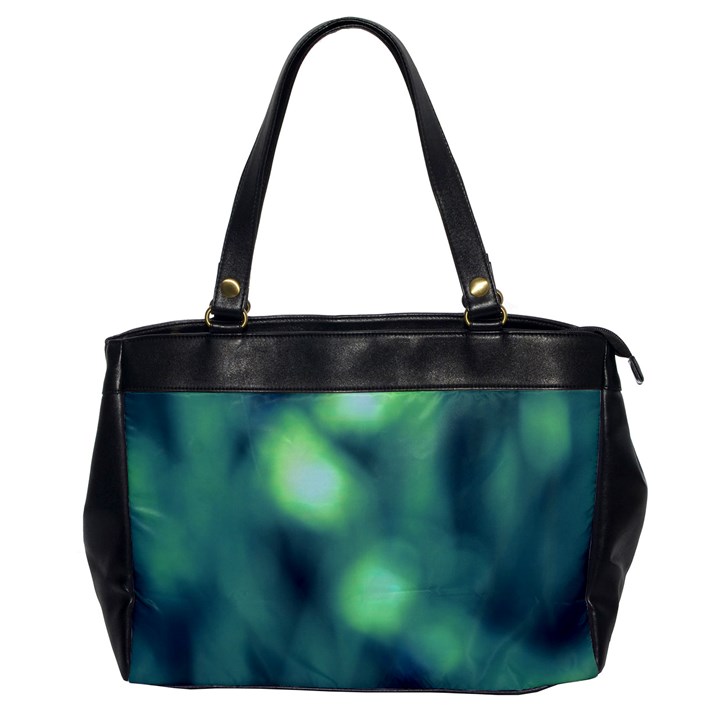 Green Vibrant Abstract Oversize Office Handbag