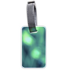 Green Vibrant Abstract Luggage Tag (one Side) by DimitriosArt