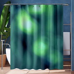 Green Vibrant Abstract Shower Curtain 60  X 72  (medium)  by DimitriosArt