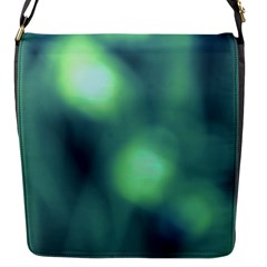 Green Vibrant Abstract Flap Closure Messenger Bag (s)