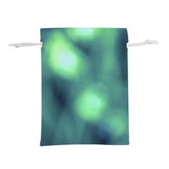 Green Vibrant Abstract Lightweight Drawstring Pouch (l) by DimitriosArt