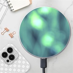 Green Vibrant Abstract Wireless Charger