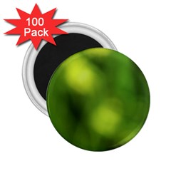 Green Vibrant Abstract No3 2 25  Magnets (100 Pack)  by DimitriosArt