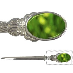 Green Vibrant Abstract No3 Letter Opener by DimitriosArt