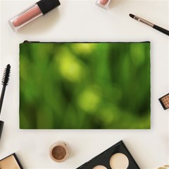 Green Vibrant Abstract No3 Cosmetic Bag (large) by DimitriosArt