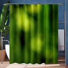 Green Vibrant Abstract No3 Shower Curtain 60  X 72  (medium)  by DimitriosArt