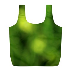 Green Vibrant Abstract No3 Full Print Recycle Bag (l) by DimitriosArt