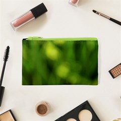 Green Vibrant Abstract No3 Cosmetic Bag (xs) by DimitriosArt