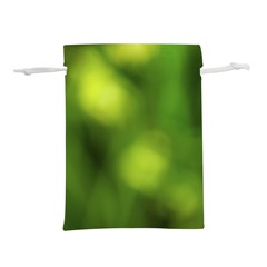 Green Vibrant Abstract No3 Lightweight Drawstring Pouch (l) by DimitriosArt