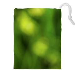 Green Vibrant Abstract No3 Drawstring Pouch (4xl) by DimitriosArt