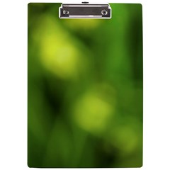 Green Vibrant Abstract No3 A4 Clipboard by DimitriosArt