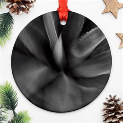 Black Agave Heart In Motion Ornament (round) by DimitriosArt