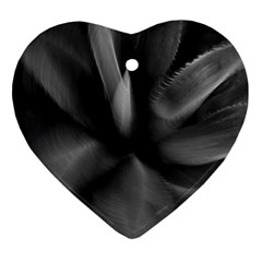 Black Agave Heart In Motion Ornament (heart) by DimitriosArt