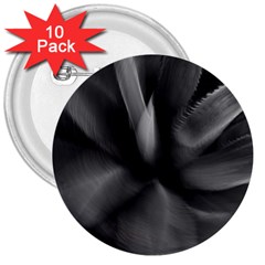 Black Agave Heart In Motion 3  Buttons (10 Pack)  by DimitriosArt