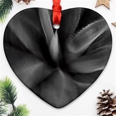 Black Agave Heart In Motion Heart Ornament (two Sides) by DimitriosArt