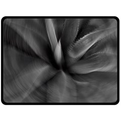 Black Agave Heart In Motion Fleece Blanket (large)  by DimitriosArt