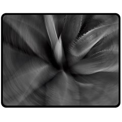 Black Agave Heart In Motion Double Sided Fleece Blanket (medium)  by DimitriosArt