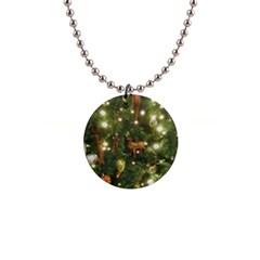 Christmas Tree Decoration Photo 1  Button Necklace by dflcprintsclothing