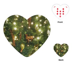 Christmas Tree Decoration Photo Playing Cards Single Design (heart)