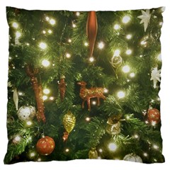 Christmas Tree Decoration Photo Large Flano Cushion Case (one Side) by dflcprintsclothing