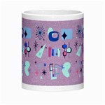 50s Diner Print Pink Morph Mugs Center