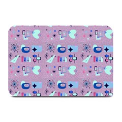 50s Diner Print Pink Plate Mats by NerdySparkleGoth