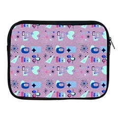 50s Diner Print Pink Apple Ipad 2/3/4 Zipper Cases by NerdySparkleGoth