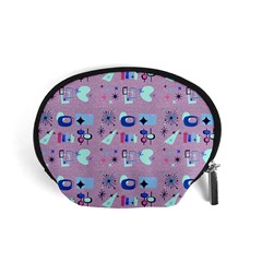 50s Diner Print Pink Accessory Pouch (small) by NerdySparkleGoth