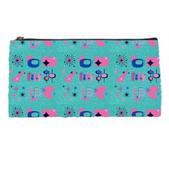 50s Diner Print Mint Green Pencil Case by NerdySparkleGoth