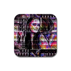 Hungry Eyes Ii Rubber Coaster (square) by MRNStudios