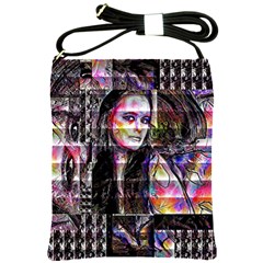 Hungry Eyes Ii Shoulder Sling Bag by MRNStudios