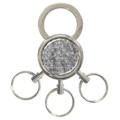 Ancient Greek Typography Photo 3-ring Key Chain by dflcprintsclothing