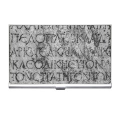 Ancient Greek Typography Photo Business Card Holder by dflcprintsclothing