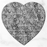 Ancient Greek Typography Photo Jigsaw Puzzle (Heart) Front