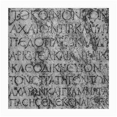 Ancient Greek Typography Photo Medium Glasses Cloth by dflcprintsclothing