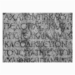 Ancient Greek Typography Photo Large Glasses Cloth (2 Sides) by dflcprintsclothing