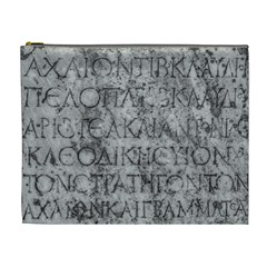 Ancient Greek Typography Photo Cosmetic Bag (xl) by dflcprintsclothing