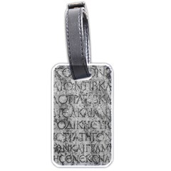 Ancient Greek Typography Photo Luggage Tag (one Side) by dflcprintsclothing