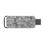 Ancient Greek Typography Photo Portable USB Flash (One Side) Front