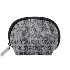 Ancient Greek Typography Photo Accessory Pouch (small) by dflcprintsclothing