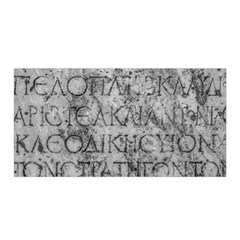 Ancient Greek Typography Photo Satin Wrap by dflcprintsclothing