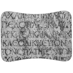 Ancient Greek Typography Photo Velour Seat Head Rest Cushion by dflcprintsclothing