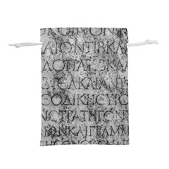 Ancient Greek Typography Photo Lightweight Drawstring Pouch (m)