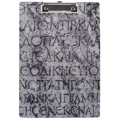 Ancient Greek Typography Photo A4 Clipboard by dflcprintsclothing