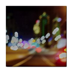 City Lights Series No4 Tile Coaster by DimitriosArt