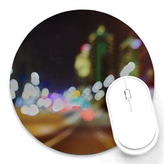 City Lights Series No4 Round Mousepads by DimitriosArt